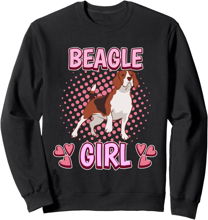Mädchen Beagle Girl Beagle Sweatshirt