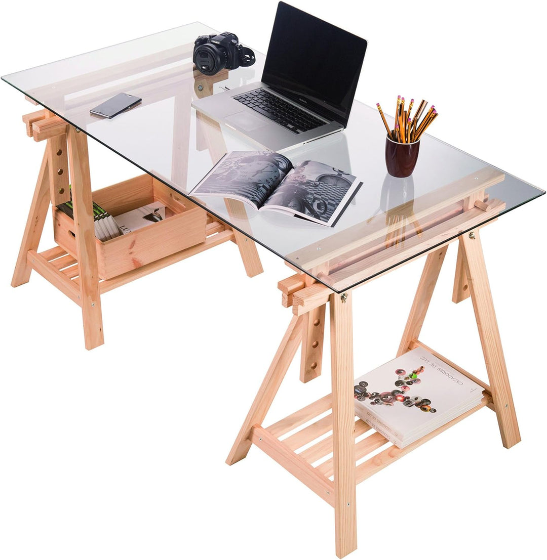 Staffelei, höhenverstellbar mca2016001, Braun, M258296 - 70 x 45 x 70 cm