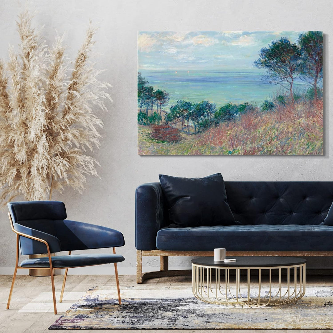 Printed Paintings Leinwand (80x60cm): Claude Monet - Die Küste von Varengeville 80x60 cm, 80x60 cm