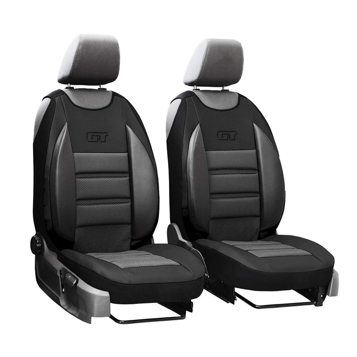 GSC Sitzbezüge Universal Schonbezüge 1+1 kompatibel mit Mercedes VITO W639 Schwarz, Schwarz