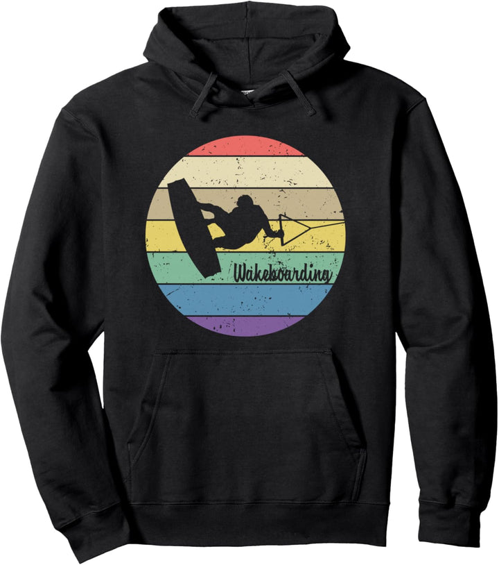 Retro-Wakeboarden Pullover Hoodie