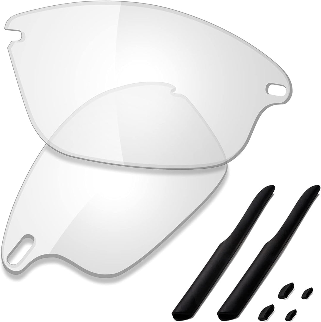 Saucer Premium Ersatzgläser für Oakley Fast Jacket OO9097 Sonnenbrillen High Defense - Hd Clear Non
