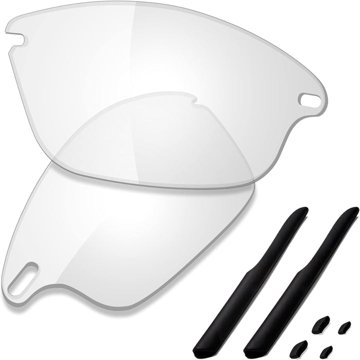 Saucer Premium Ersatzgläser für Oakley Fast Jacket OO9097 Sonnenbrillen High Defense - Hd Clear Non