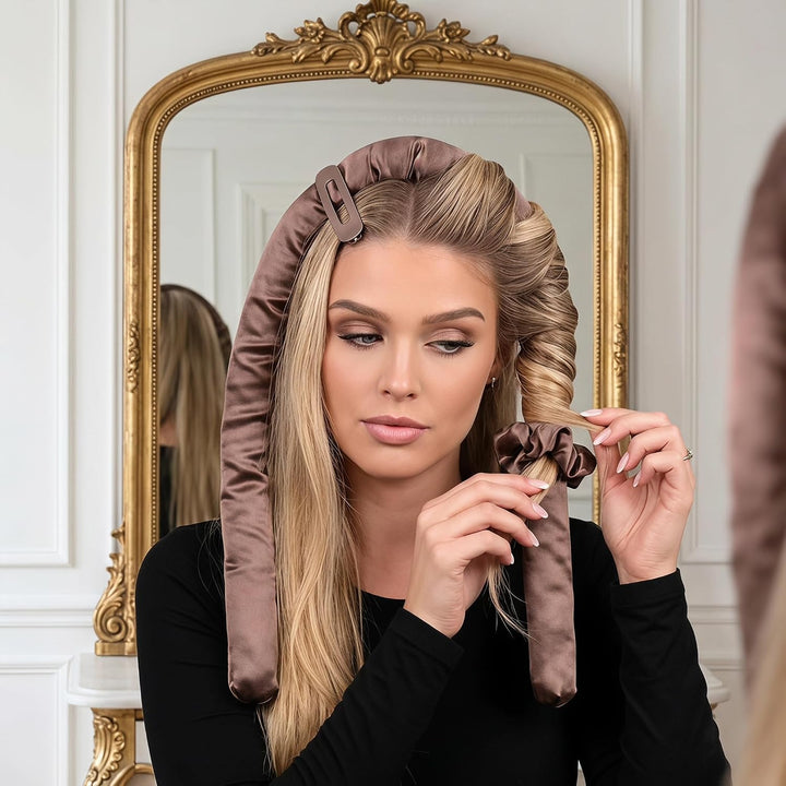 Heatless Curls Locken Ohne Hitze, Overnight Curls Satin Lockenstab, Heatless Curlers Set, Heatless C
