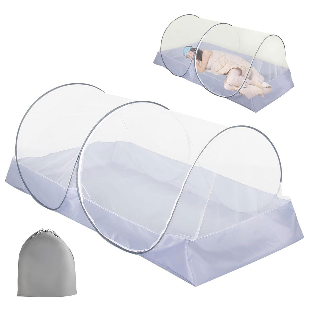 Moskitonetz Bett, Pop Up Moskitonetz Bettzelt Faltbares für Einzelbett, Kinder, Outdoor-Camping, Rei