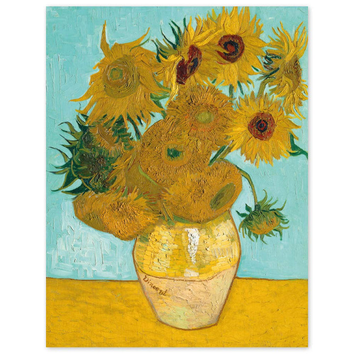JUNIWORDS Poster, Vincent van Gogh, Zwölf Sonnenblumen in einer Vase, 60 x 76 cm, 60 x 76 cm