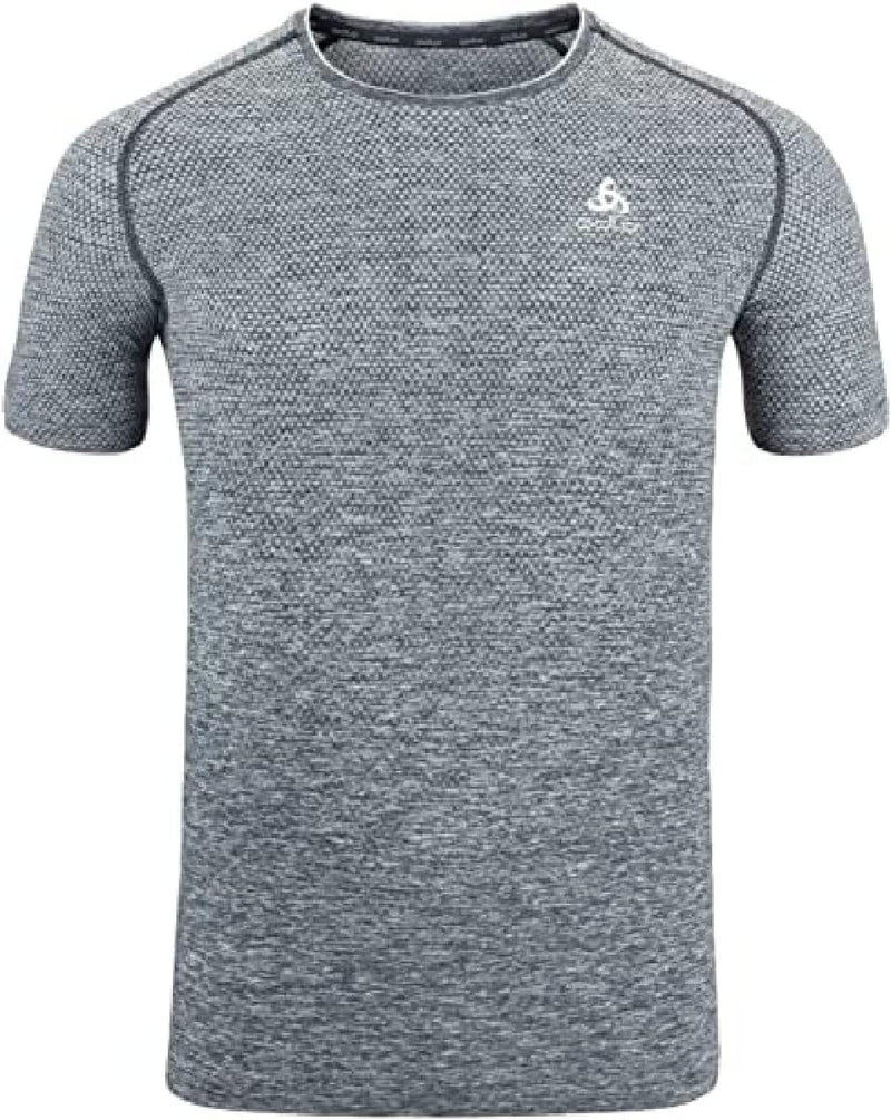 Odlo Herren Essential Seamless_313942 Shirt (1er Pack) XL Grey Melange, XL Grey Melange