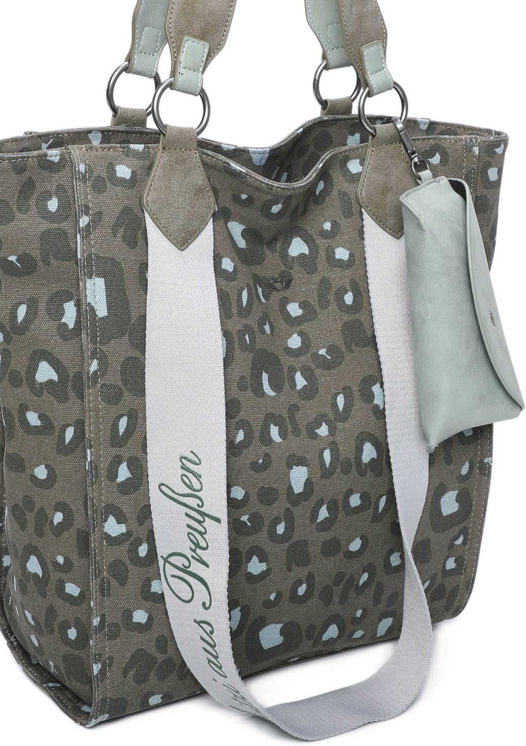Fritzi aus Preussen Damen Izzy02 Canvas Shopper Leo Jungle, Leo Jungle