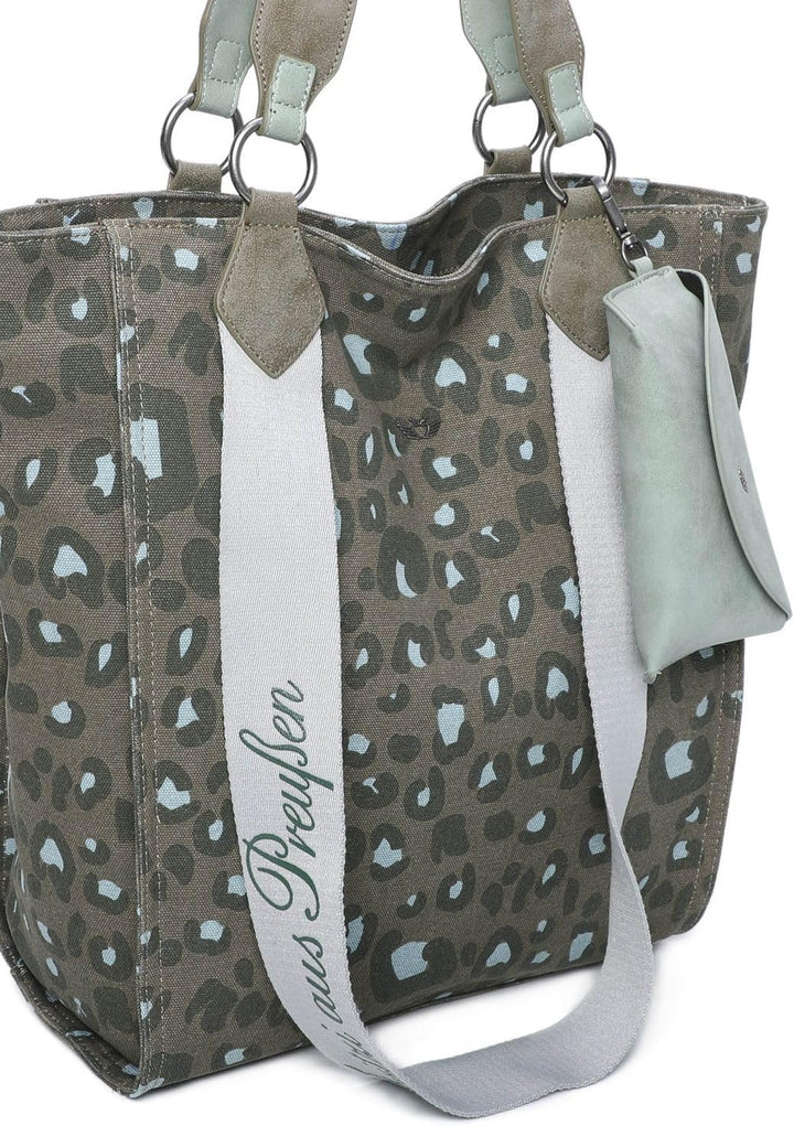 Fritzi aus Preussen Damen Izzy02 Canvas Shopper Leo Jungle, Leo Jungle