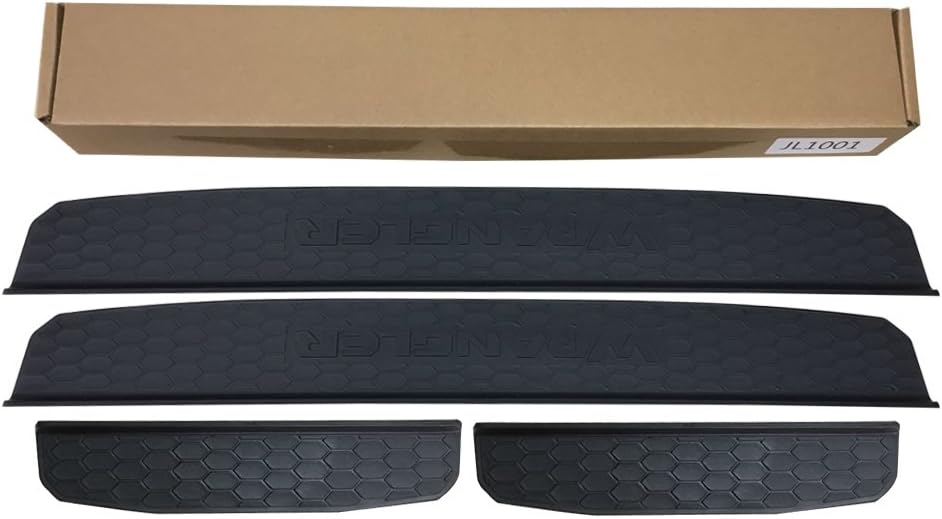 SXMA Einstiegsleisten für JEE P Wrangler JL JLU 2018 2019 2020, Türschwellenschutz Schwarz Aussenzub