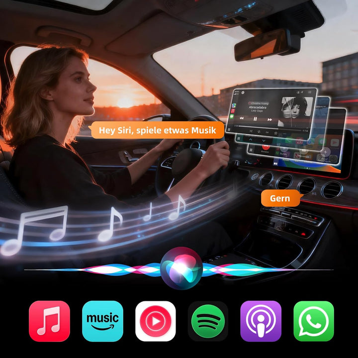 LINGHUANG CarPlay Wireless Adapter for Apple iPhone & Android Auto Wireless Adapter, Upgrade von Wir