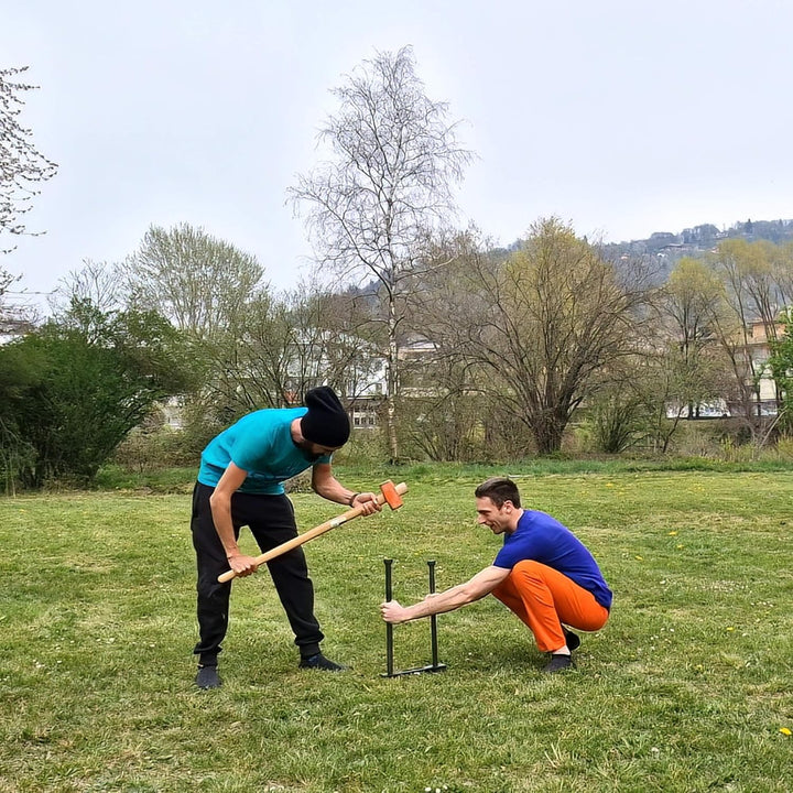 Outdoor-Kit Custom Slackline für Anfänger - für den Einsatz im Freien ohne Bäume - Enthält: 1 indivi