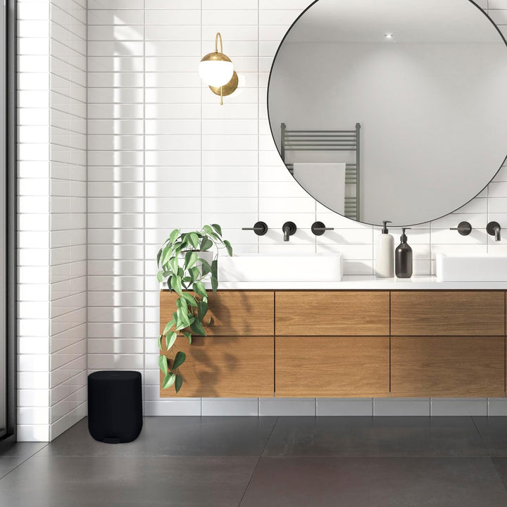 YourCasa Mülleimer Bad [5L] - Elegantes Design - Badeimer - Kosmetikeimer Badezimmer Klein - Badmüll