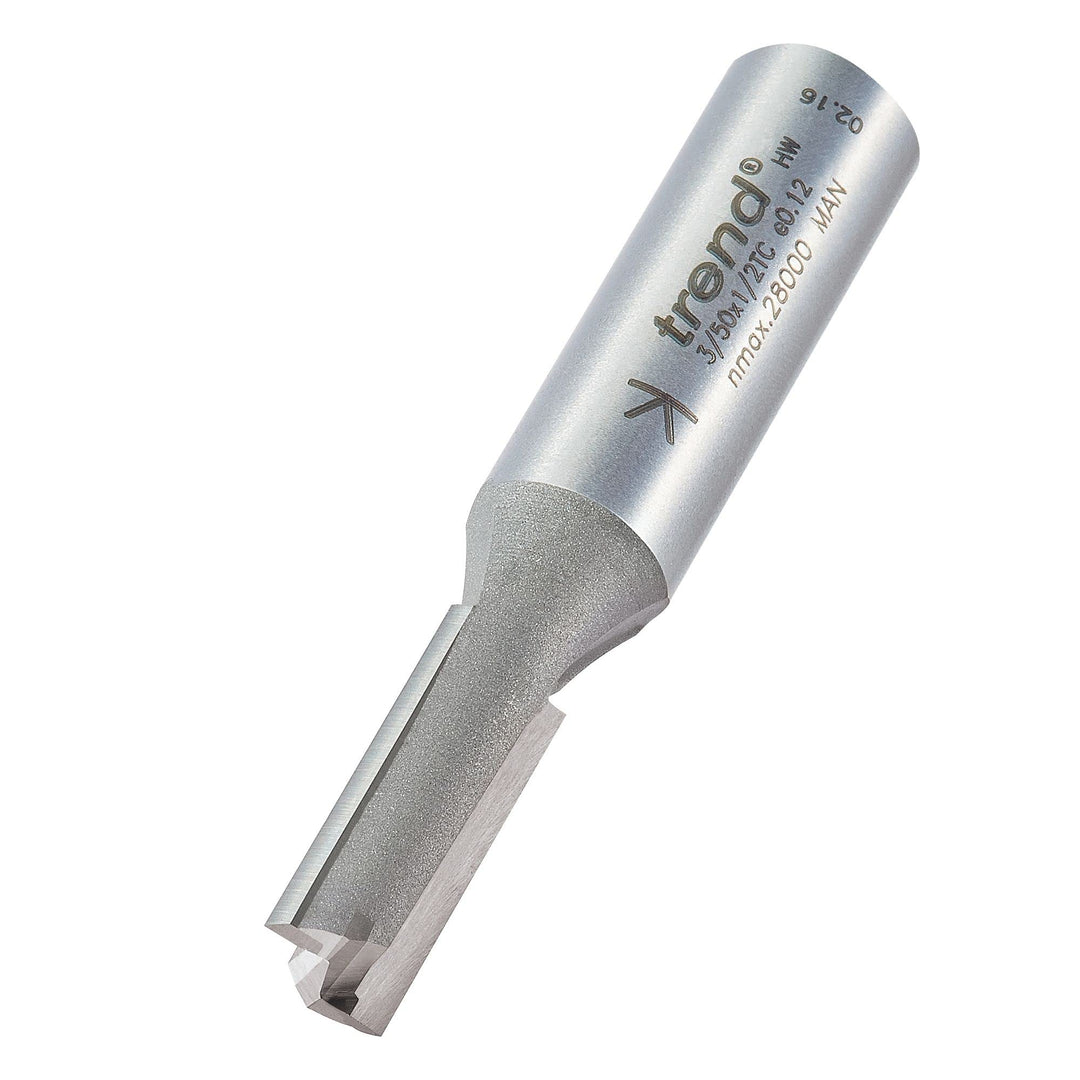 Trend - Zwei Flöten cutter 9,5mm Durchmesser - 3/50X1/2TC 9.5 x 25mm, 9.5 x 25mm