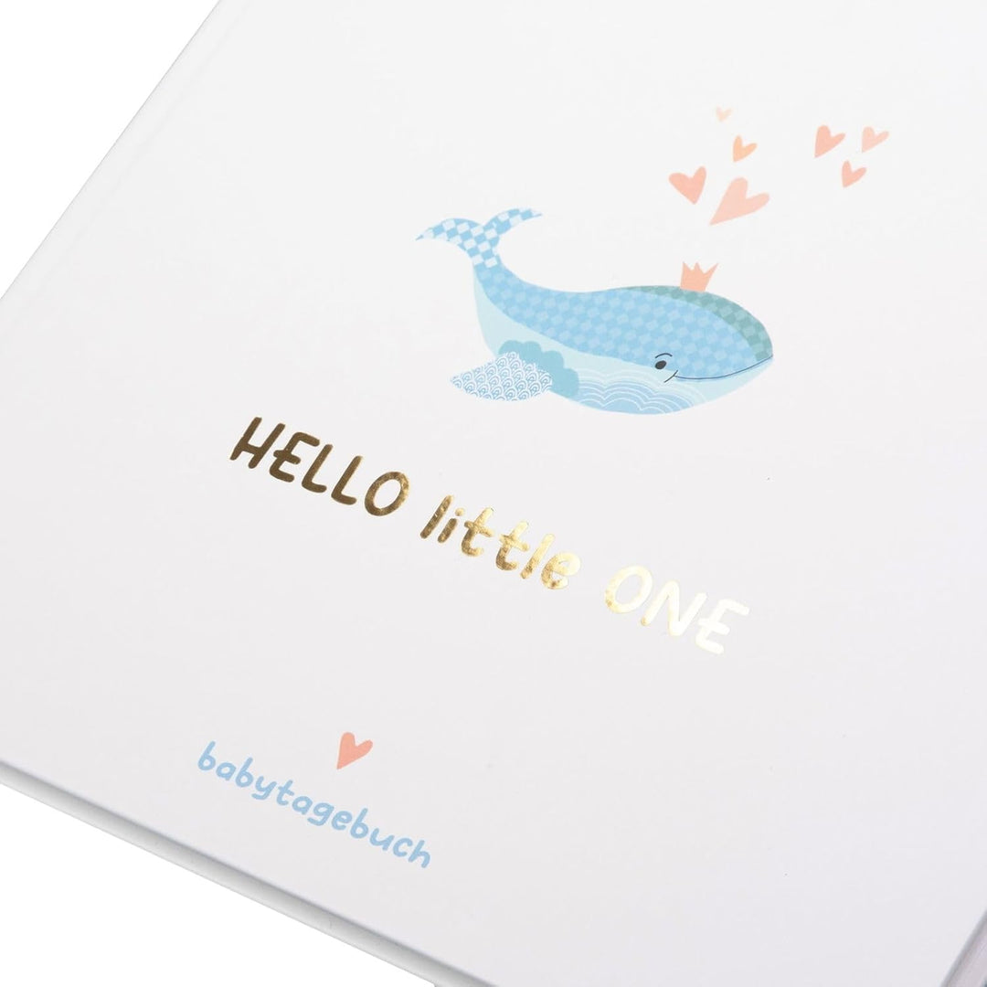 goldbuch 50 500 Babytagebuch Little Splash, Erinnerungsalbum mit 100 illustrierten Seiten, Einband m