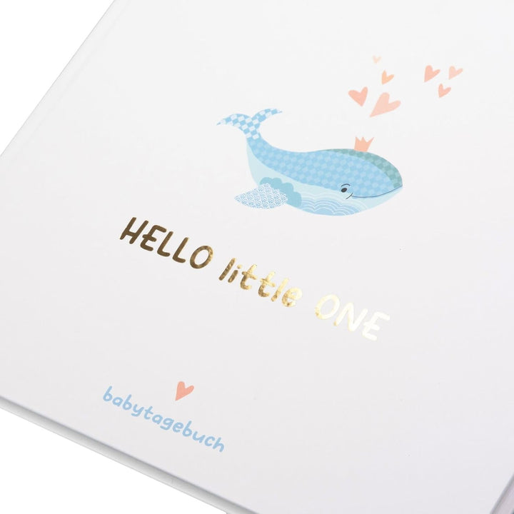goldbuch 50 500 Babytagebuch Little Splash, Erinnerungsalbum mit 100 illustrierten Seiten, Einband m