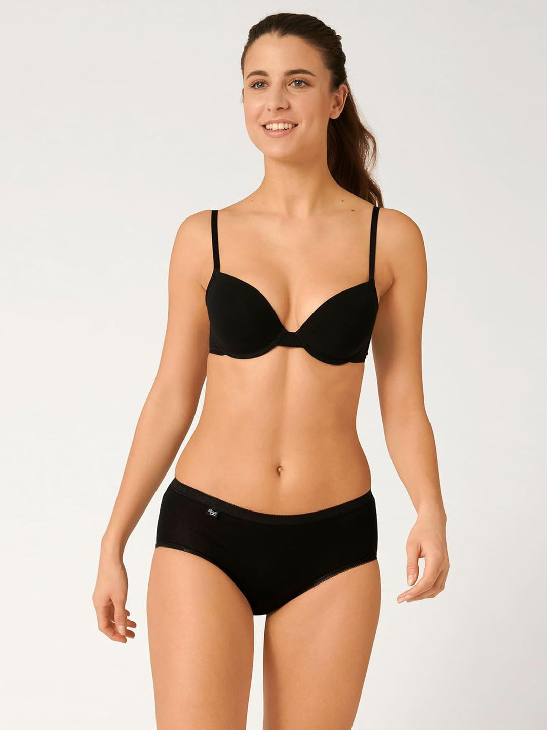 Sloggi Damen Slip (4er Pack), Schwarz
