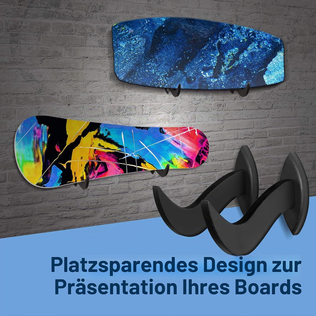 Hang 11 Surfbrett-Wandhalterung - Aufhänger für Surfboard Snowboard Longboard Wakeboard Kiteboard, s