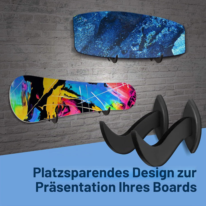 Hang 11 Surfbrett-Wandhalterung - Aufhänger für Surfboard Snowboard Longboard Wakeboard Kiteboard, s