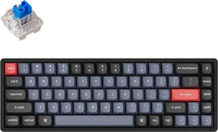 Keychron K6 Pro Wireless Custom Mechanical Keyboard, QMK programmierbares Makro, Hot-Swap-fähiger Ke