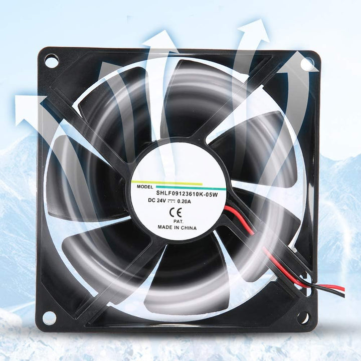 Annadue Lüfter für Frequenzumrichter/Elektrische Schweissmaschine, 24 V 0,20 A 9cm Doppelkugellüfter
