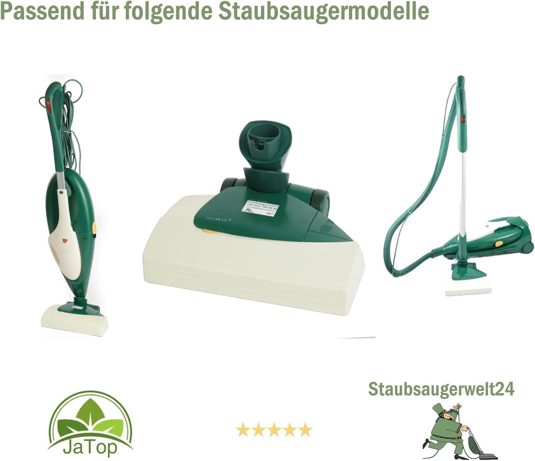 6 Staubsaugerbeutel VLIES+ Motorschutzfilter + Duftblock + Eratzbürsten passend für Vorwerk Kobold 1