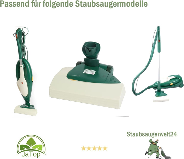 6 Staubsaugerbeutel VLIES+ Motorschutzfilter + Duftblock + Eratzbürsten passend für Vorwerk Kobold 1