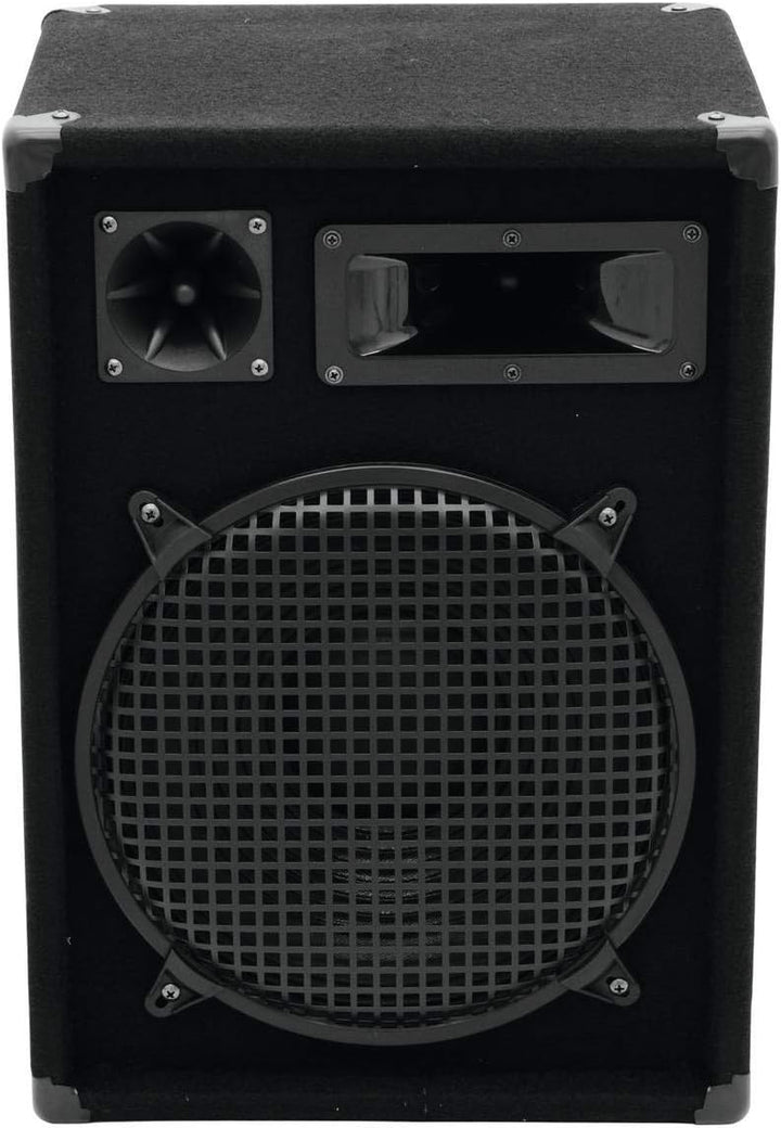 OMNITRONIC DX-1222 3-Wege Box 600 W | Robuste Full-Range-Box mit 12" Tieftöner und 600 Watt Leistung