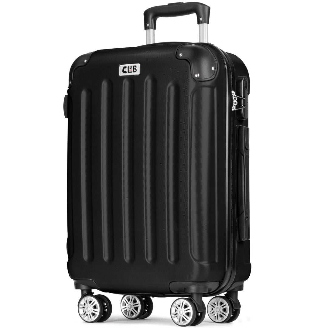 POSH Koffer mittelgross aus ABS - Leichter Hartschalen Trolley 65x45x25 cm - Reisekoffer 62L mit Zah