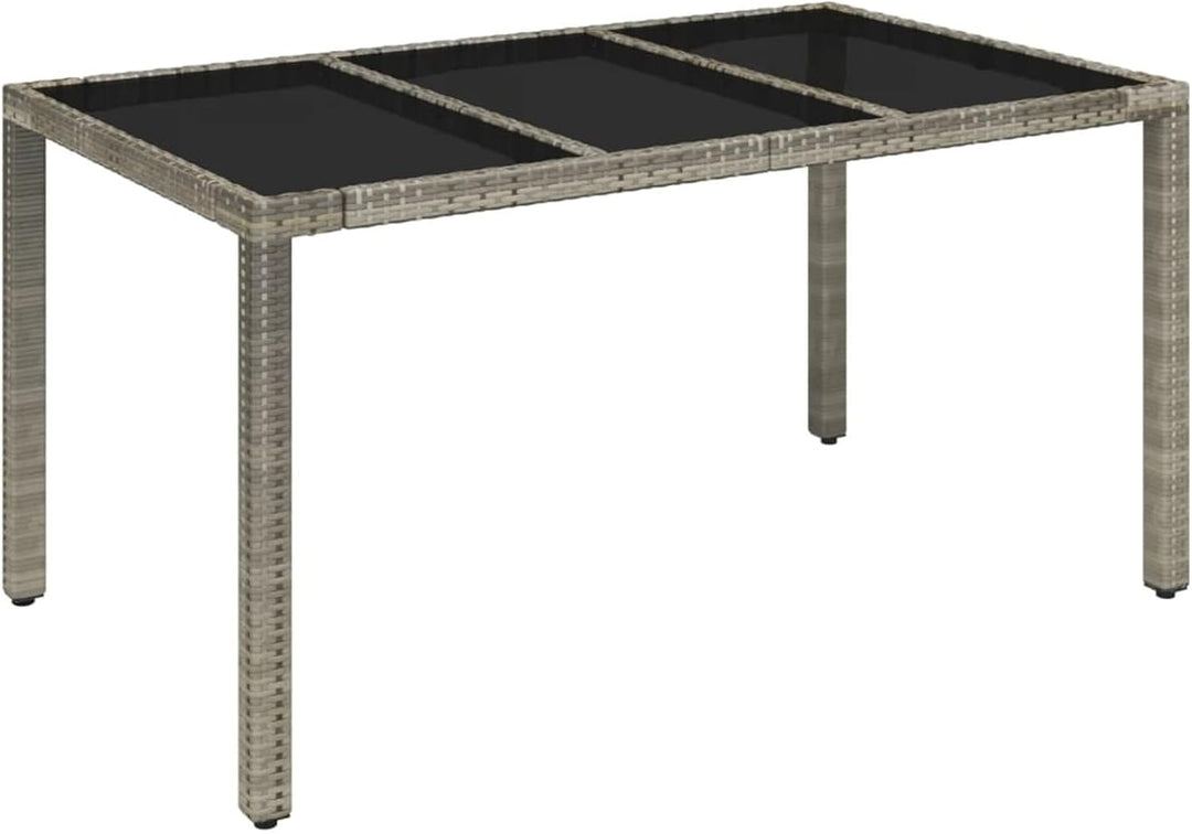 Festnight 5 teilig Garten Sitzgruppe Poly Rattan Gartenmöbel Set 4 Personen Essgruppe Gartentisch mi
