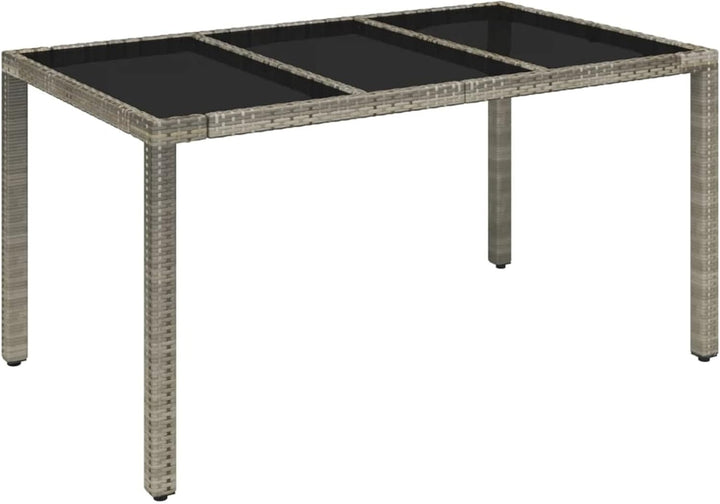 Festnight 5 teilig Garten Sitzgruppe Poly Rattan Gartenmöbel Set 4 Personen Essgruppe Gartentisch mi