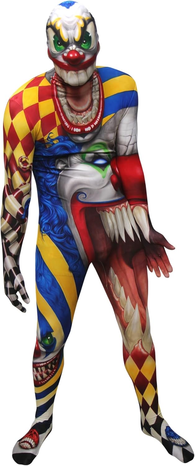 Morphsuits Clown Ork Jaw Dropper Monster Kostüm, Halloween und Karneval - M (150cm-162cm) M Clown, M
