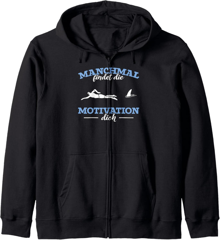 Schwimmer lustiger Spruch Schwimmen Sportler Kapuzenjacke