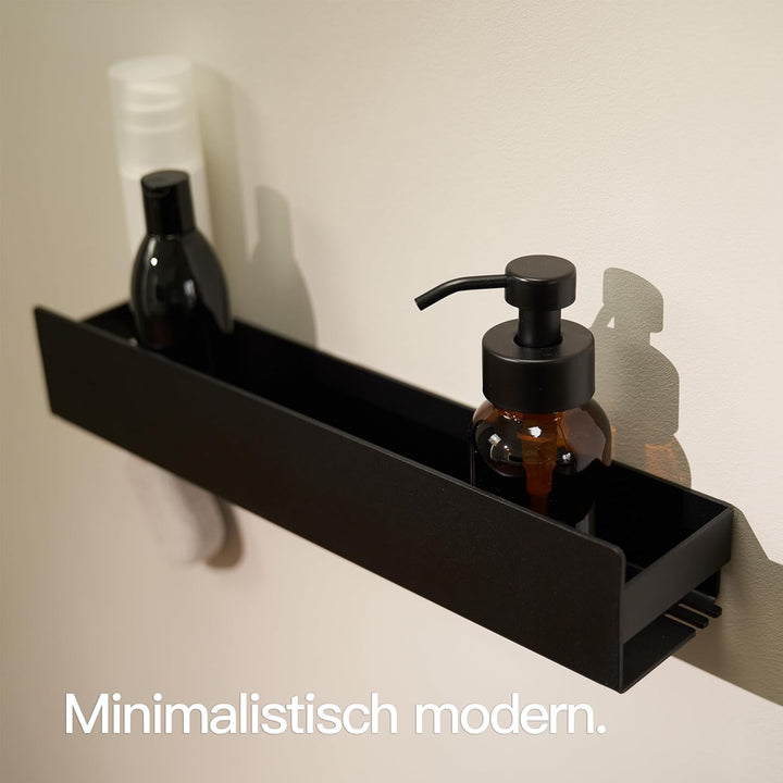 Designfabrik Hamburg Duschablage ohne Bohren | Badezimmer Regal | Badregal | Duschregal ohne Bohren