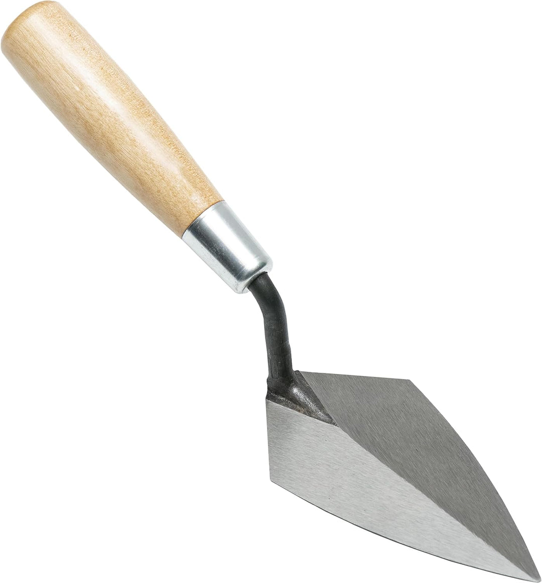 Marshalltown ATH50S Archäologiekelle, starre Spitzkelle mit Ledertasche, mit Holzgriff, Kelle aus Ca