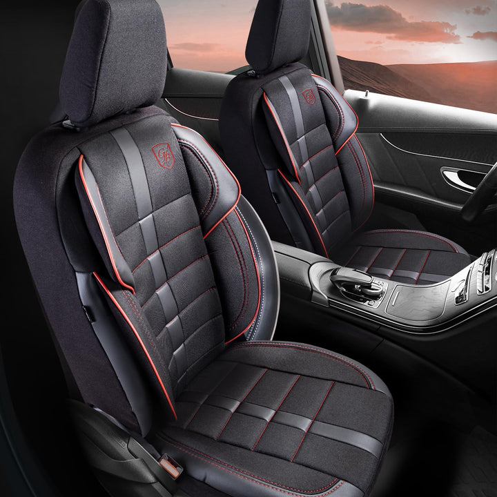 Autositzbezüge Universal – Premium Autozubehör Innenraum für PKW & SUV – Jacquard Sitzauflage, Autos