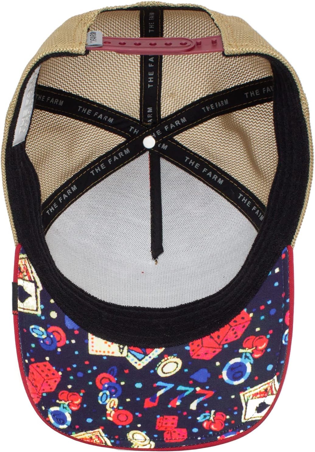 Goorin Bros. Trucker Cap Jacked Casino Serie Red Rot Beige, Jacked