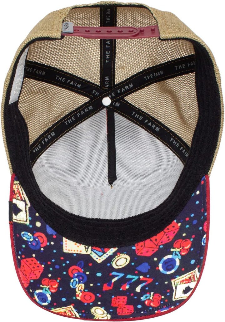 Goorin Bros. Trucker Cap Jacked Casino Serie Red Rot Beige, Jacked