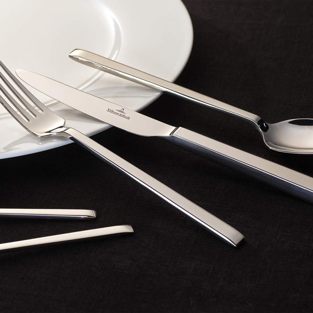Villeroy und Boch La Classica Tafelbesteck für bis zu 12 Personen, 70-teilig, Edelstahl