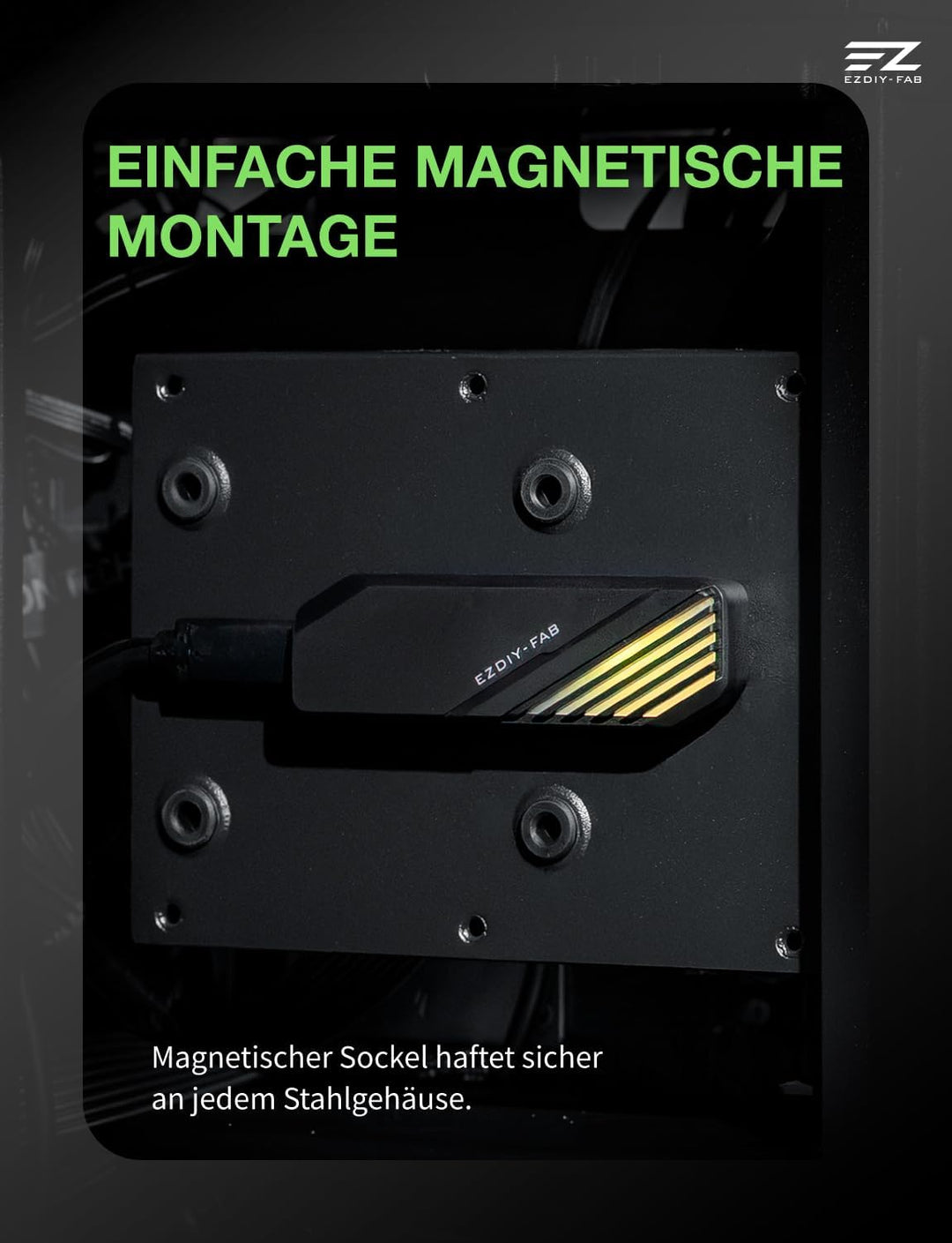 EZDIY-FAB MH01 Interner USB 2.0 9-Pin Hub,4-Port USB-Header-Erweiterung,SATA-Stromversorgung, Integr