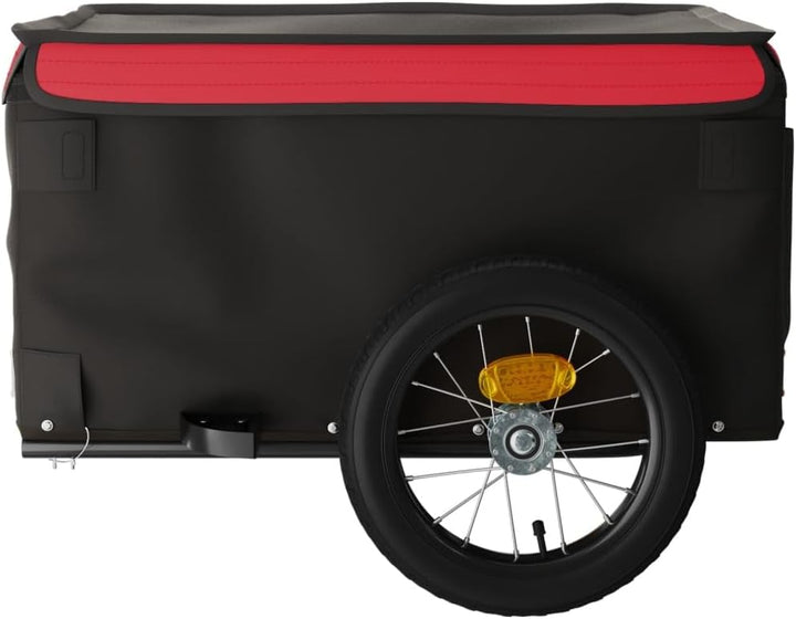 Gecheer Fahrradanhänger Hunde, Hundeanhänger, Hundetransporter, Hunde Anhänger, Schwarz und Rot 30 k