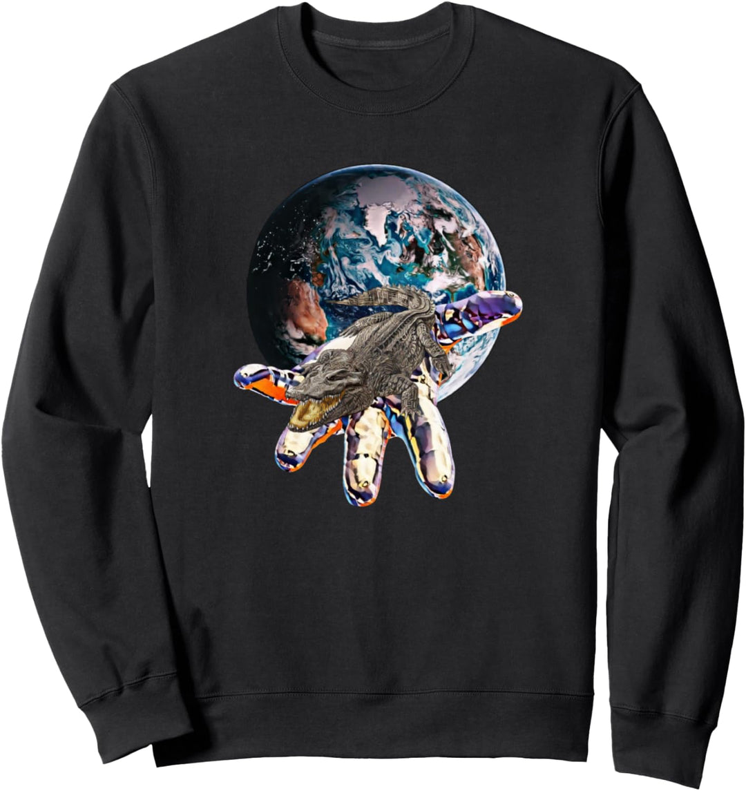 Krokodil Alligator Reptilien Sweatshirt