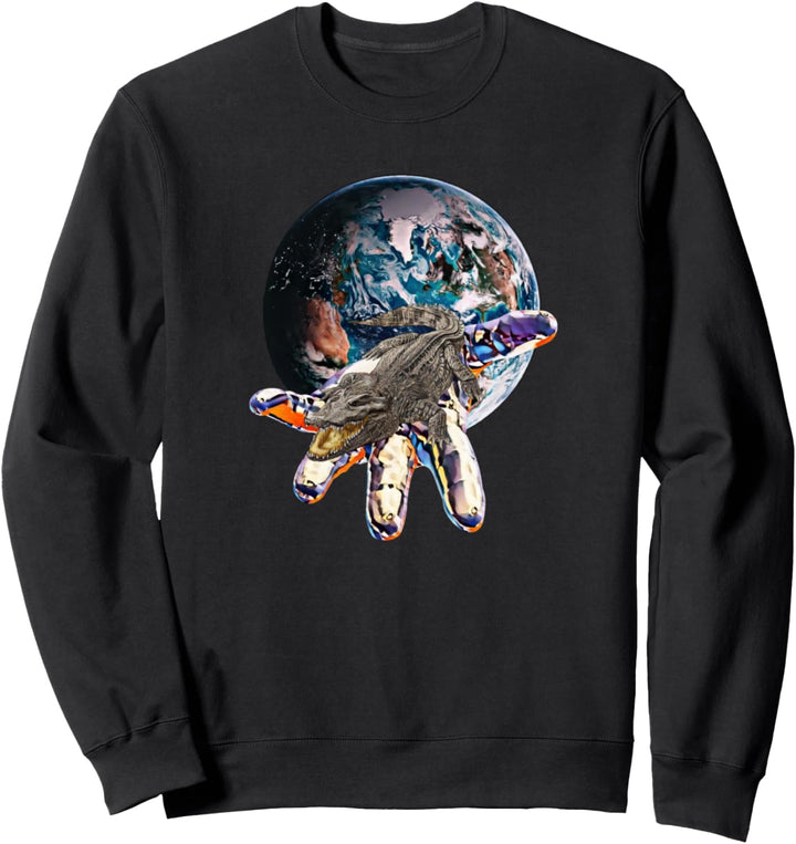 Krokodil Alligator Reptilien Sweatshirt
