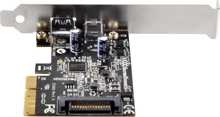 SilverStone SST-ECU03 - SST-ECU03 - PCI-E Erweiterungskarte 1x USB 3.1 Typ C, 1x USB 3.1 Typ A, 10Gb