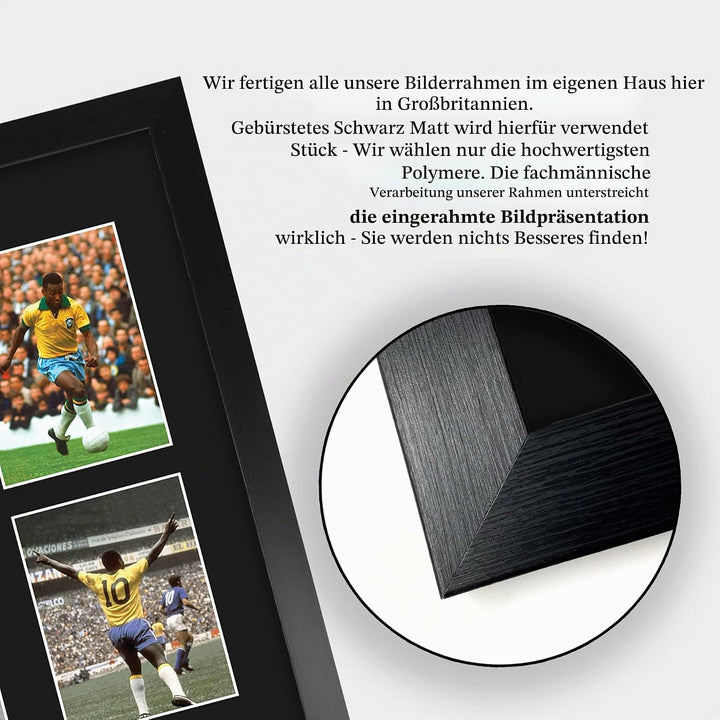 HWC Trading FR A3 Pele Brazil Geschenke Gedruckt, Signiert Autogramm Bild, Für Fussball-Fans Und Anh