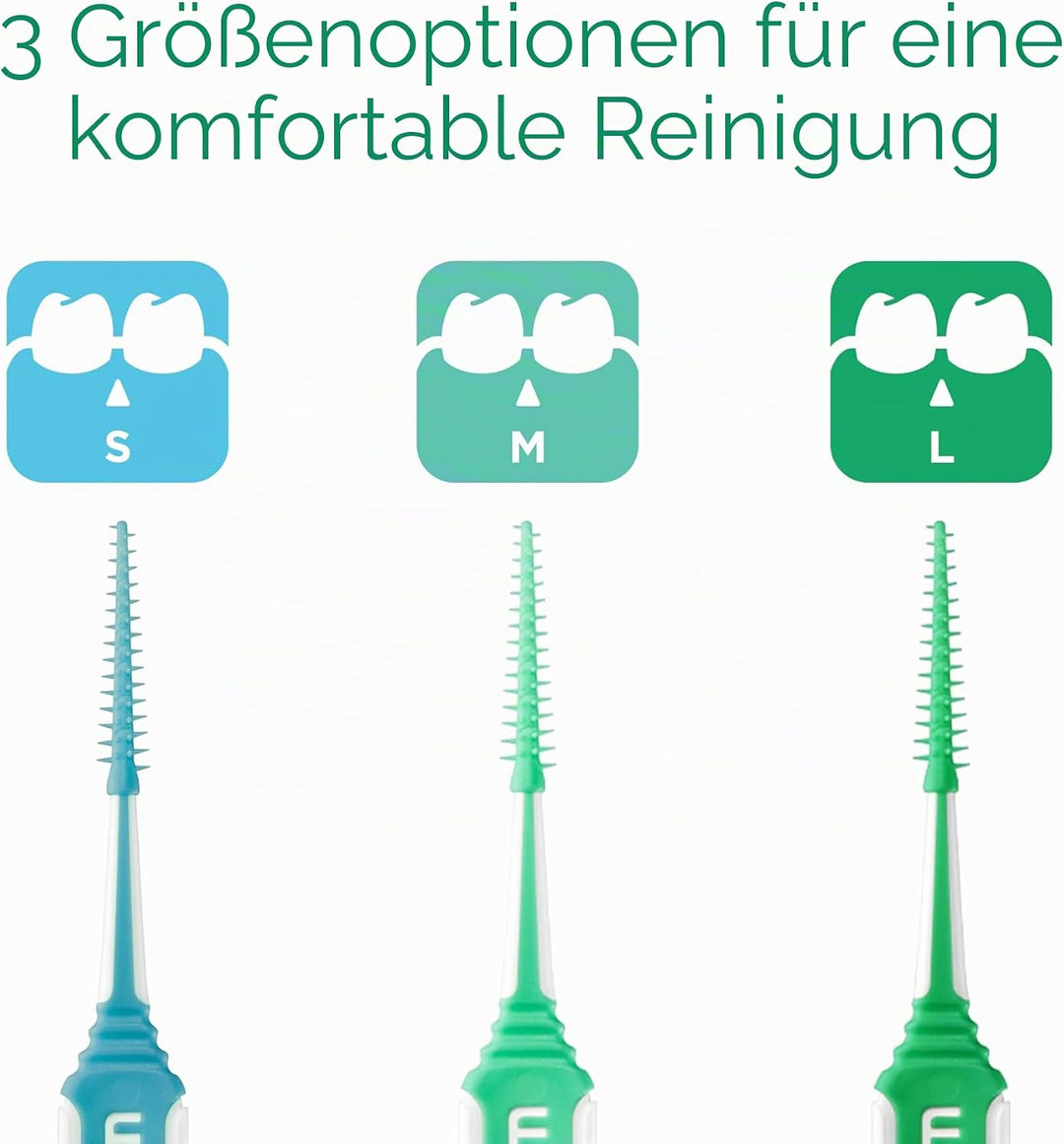 GUM SOFT-PICKS MINTY Interdentalreiniger | Zahnzwischenraumreinigung Und Plaqueentfernung | Breiter