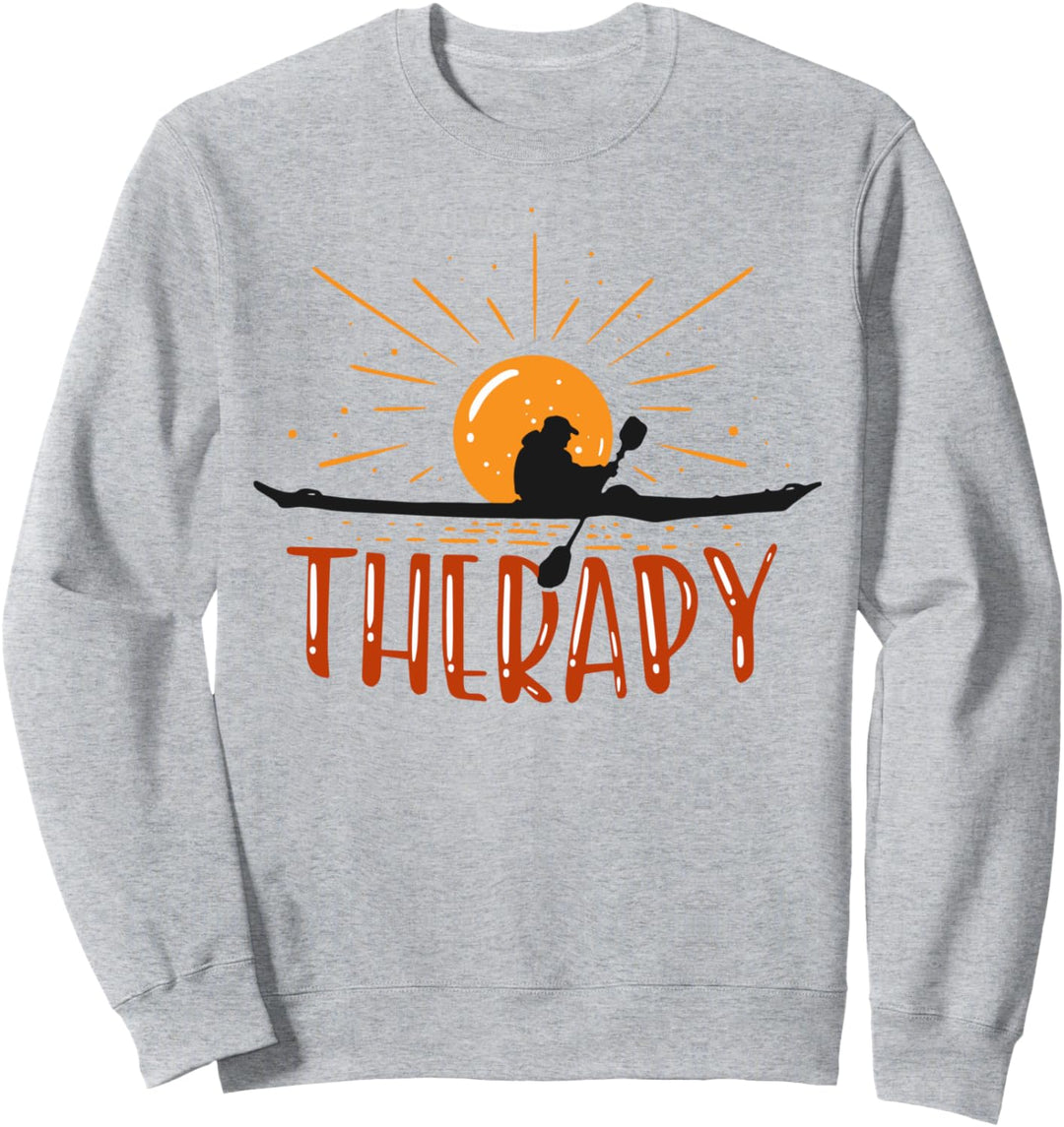 Kajakfahren ist meine Therapie I Kajak Kanu Kanute Kajaker Sweatshirt