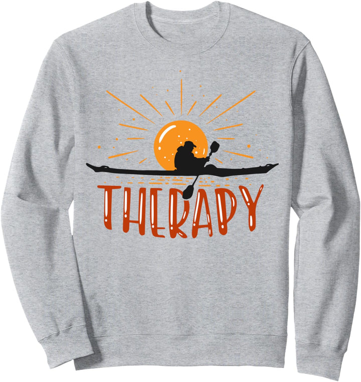 Kajakfahren ist meine Therapie I Kajak Kanu Kanute Kajaker Sweatshirt