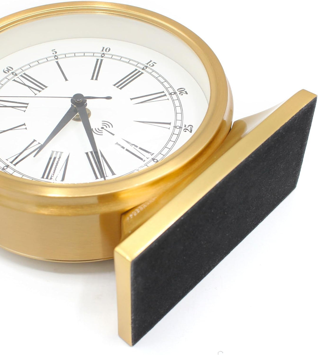 Schreibtischuhr – Taschenuhr – Standuhr aus Metall Kupfer – leise Zeiger – automatische Funkzeit – Z