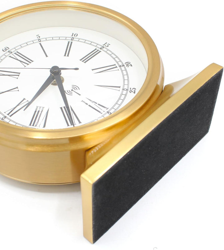 Schreibtischuhr – Taschenuhr – Standuhr aus Metall Kupfer – leise Zeiger – automatische Funkzeit – Z